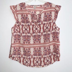 Corsage Women's Sleeveless Floral Blouse